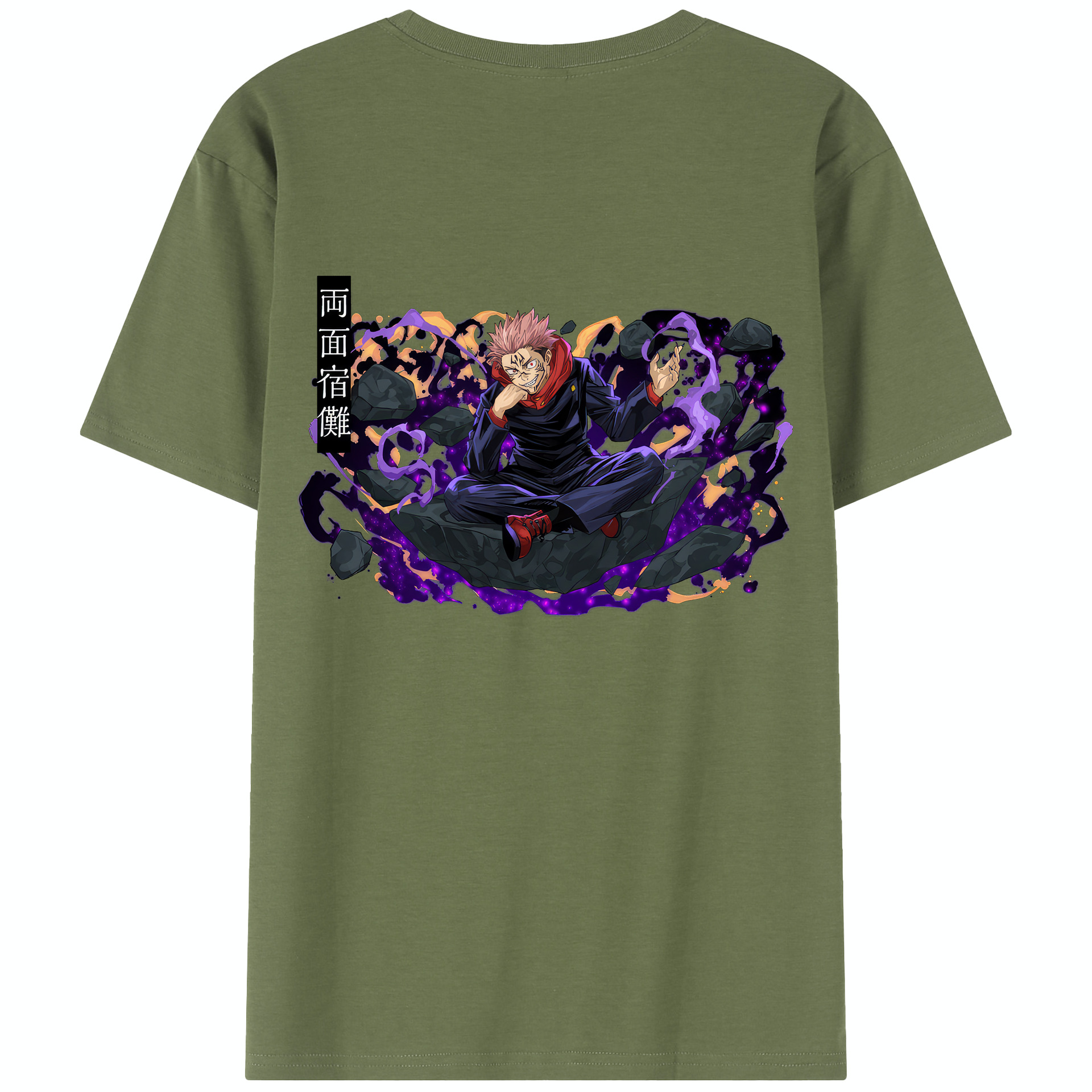 （画像用） 呪術廻戦 Jujutsu Kaisen 綿100％半袖Tシャツ（背面プリント）